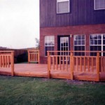 25. Redwood Deck with Wood Handrail
