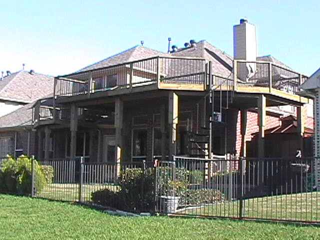 treated pine deck